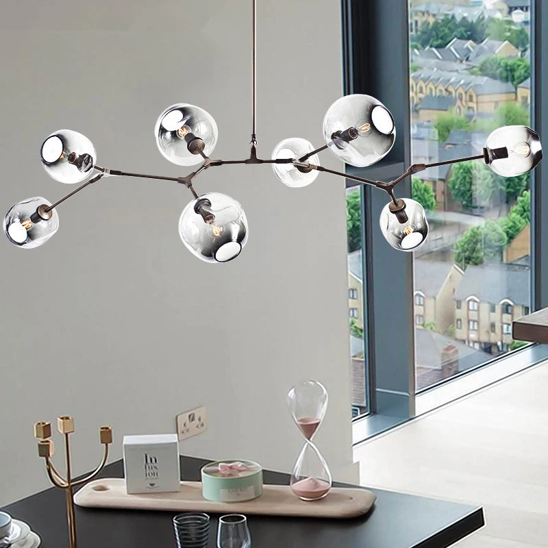 

Vintage Loft Industrial Nordic Chandelier For Dining Kitchen Stair Black/gold Suspension Luminaire Modern Chandelier Lighting