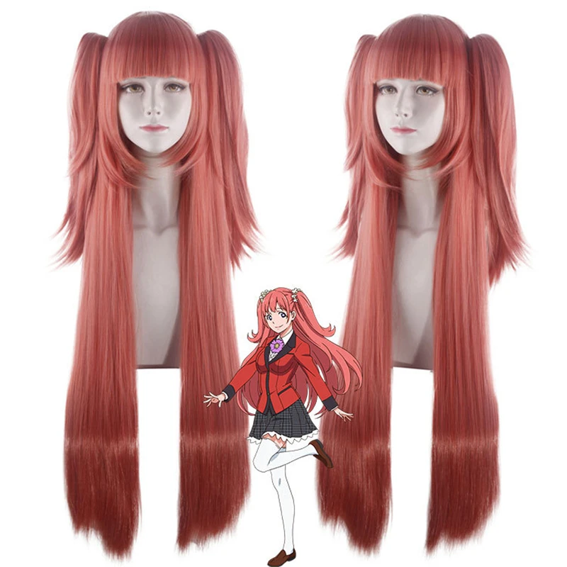 Парик Kakegurui джабами юмеко черный прямой для косплея ролевые игры синтетические