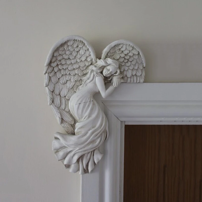 

Door Frame Decoration Simulation Action Posture Resin Crafts Furniture Wall Cabinet Door Decor Crafts DC120