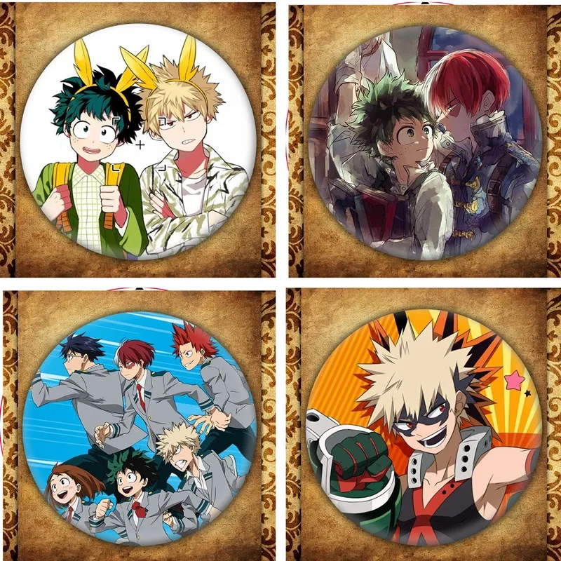 Аниме Мой герой Академия значок косплея брошка мультфильм Pins ювелирные изделия