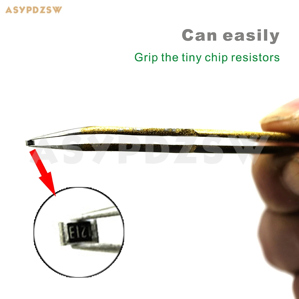 

Точный золотистый Пинцет из нержавеющей стали, острые пинцеты, пинцет для изгиба