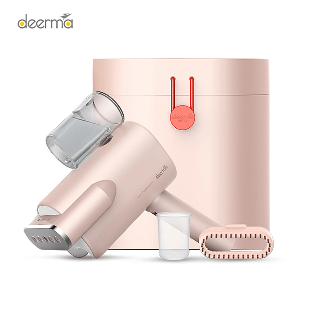 With storage box Новинка Deerma 220 В ручной отпариватель для одежды бытовой портативный паровой утюг для одежды щетки для бытовой техники - Цвет: With storage box