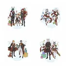 Аниме-фигурка Genshin Impact Ganyu Zhongli Kaeya разбавленный Косплей Рождественская фотография настольное украшение стоячий знак реквизит