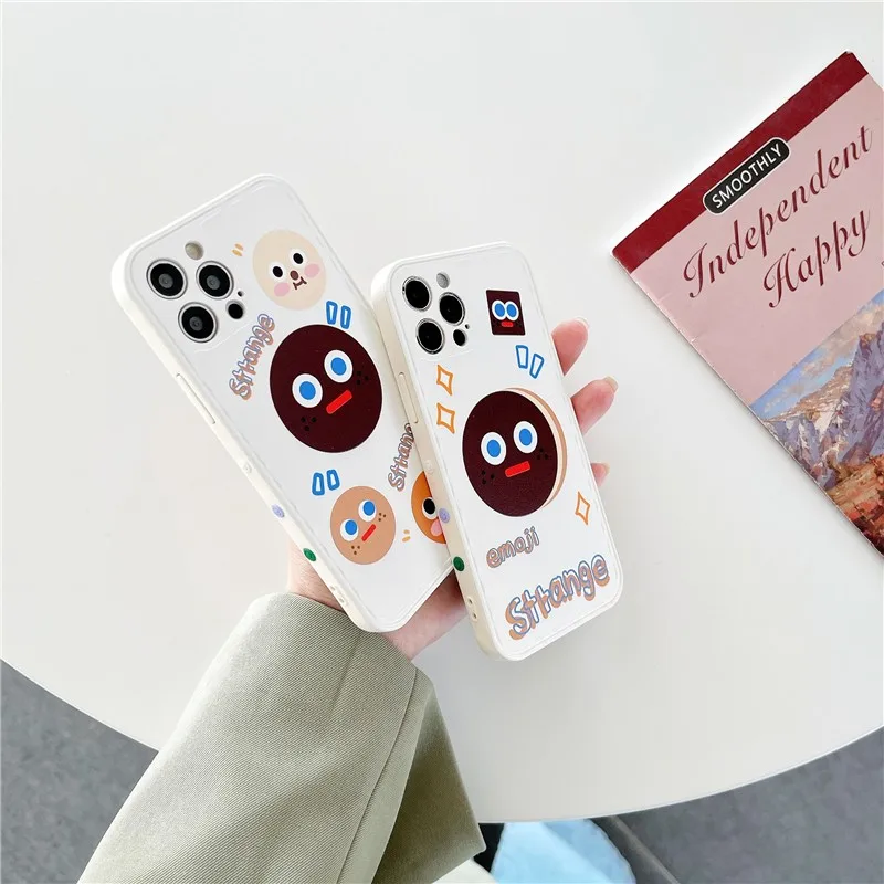 

Cute Side Flowers Cartoons Bear Couple's Soft Case For Iphone 11 12 Pro Max Mini 7 8 Plus Xr X Xs Max Se 2020 Phone Cover Fundas