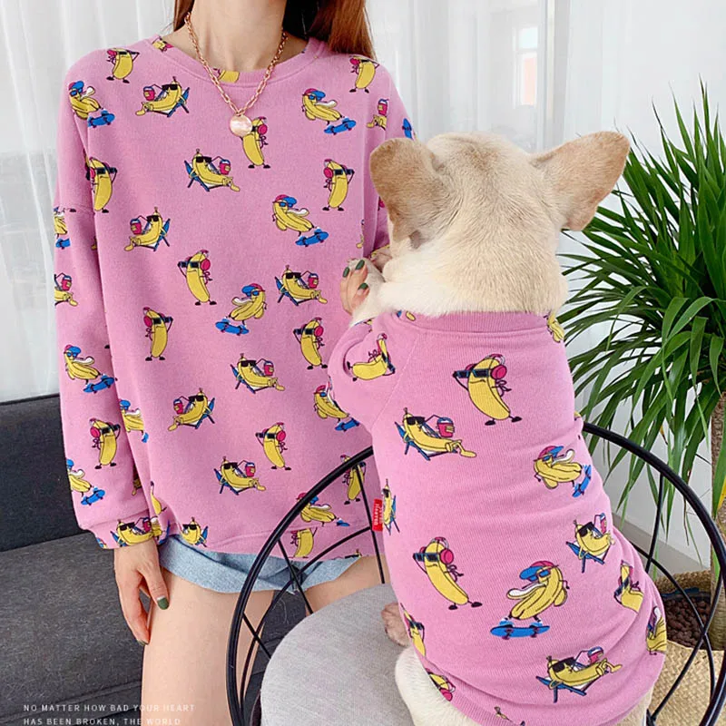 Одежда для домашних животных с принтом толстовка капюшоном рисунком собаки