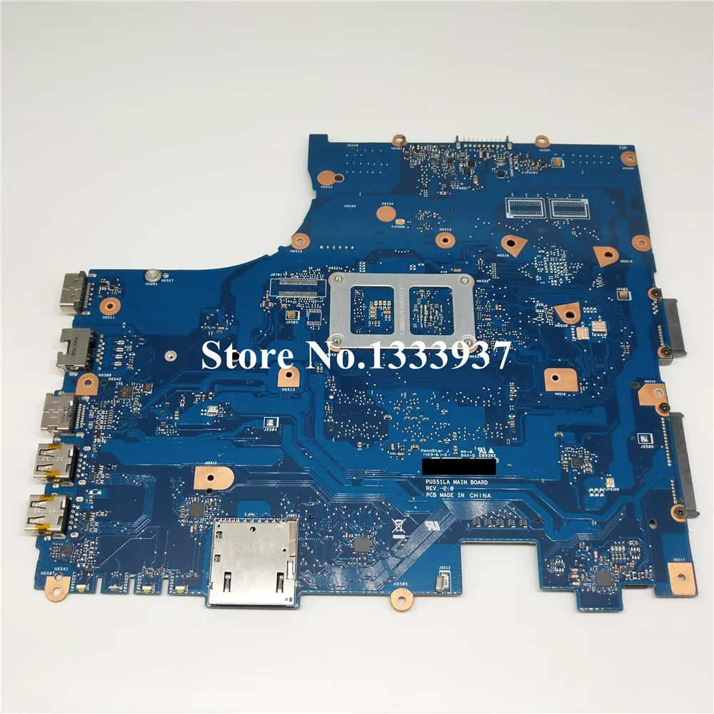 

For ASUS PU551L PU551LA Laptop motherboard PU551LA Mainboard 2.1 SR1EF I5-4210U