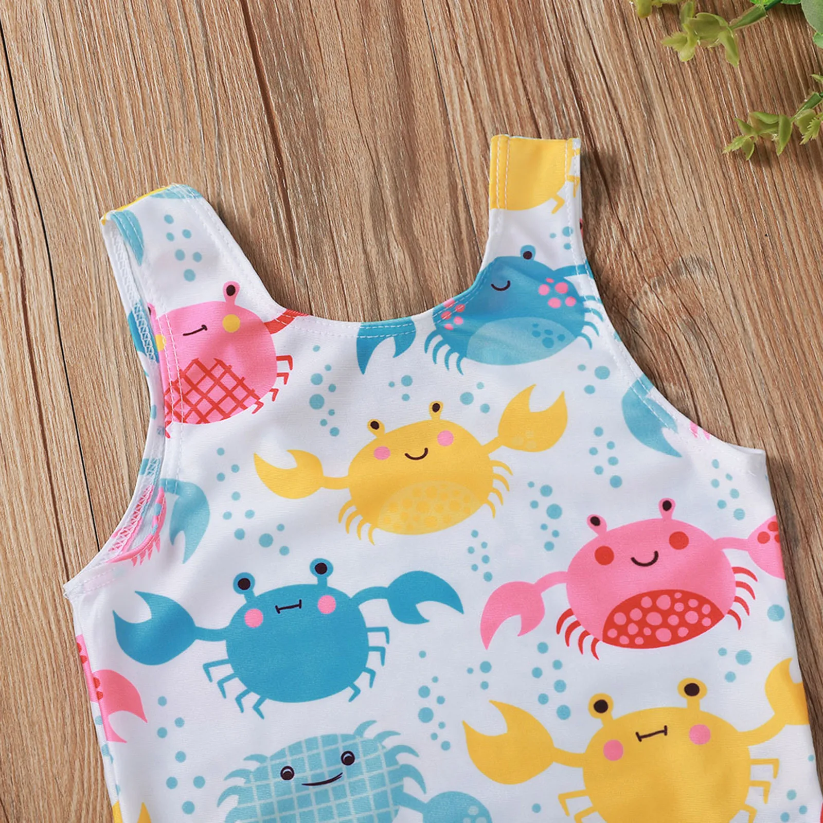 #50 2021 цельнокроеный купальный костюм для маленьких девочек с мультяшным принтом