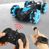 d885 114 2 4g 4wd remote control stunt car with light spray deformation gesture sensing music rc drift vehicle