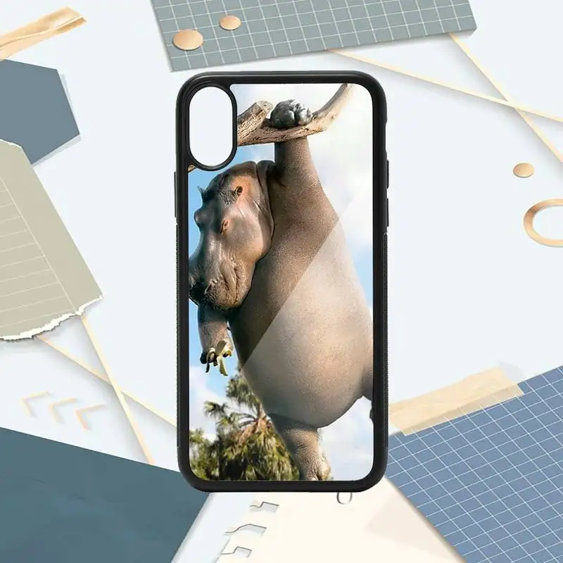 

hippo animal case for airpods Phone Case PC for iPhone 11 12 pro XS MAX 8 7 6 6S Plus X 5S SE 2020 XR