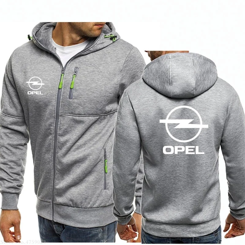Мужские толстовки с капюшоном мужские повседневные Opel модные пальто на молнии