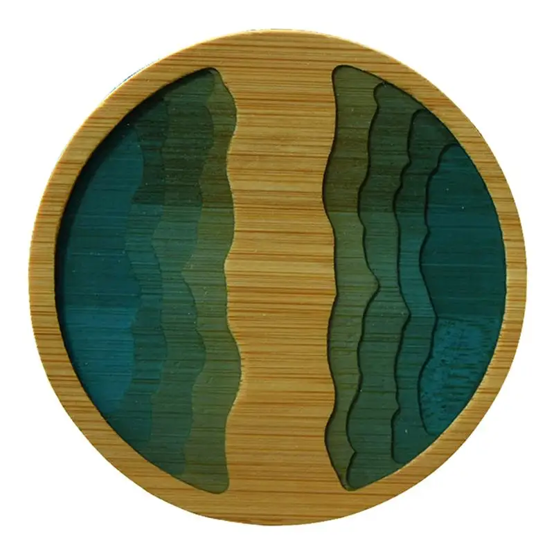 1 шт. изоляционный коврик для украшения стола круглый чашки из смолы гостиничной