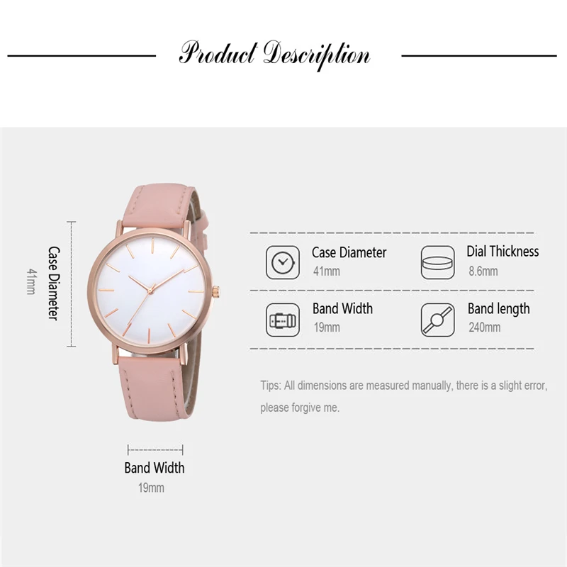 Reloj mujer модные милые розовые женские часы простые женские кварцевые наручные часы из розового золота кожаные женские часы relogio feminino