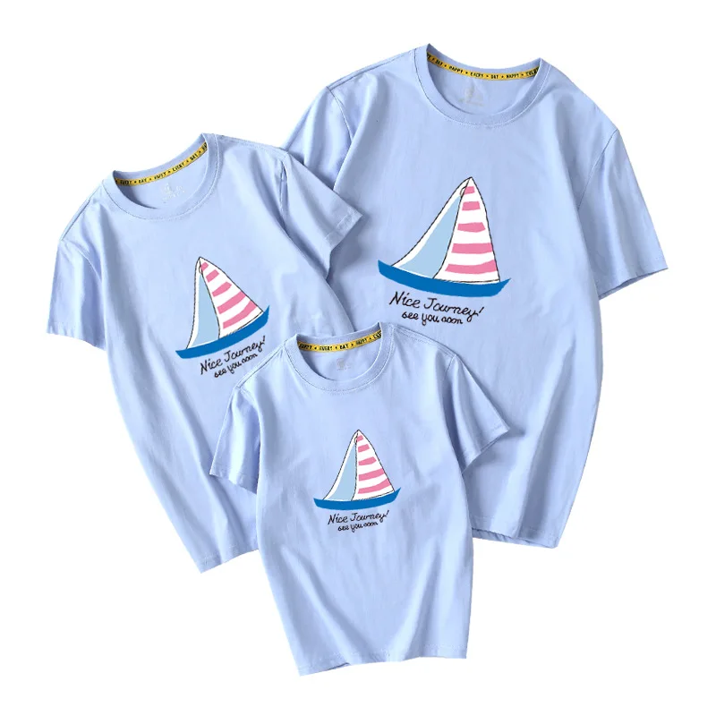 Одежда для родителей и малышей одинаковые футболки семьи мамы папы дочки сына