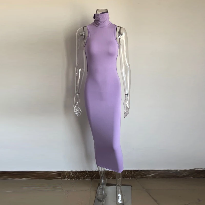KGFIGU vestidos de verano летнее голубое длинное платье макси с высокой горловиной, облегающее платье, женская ночная рубашка для вечеринки