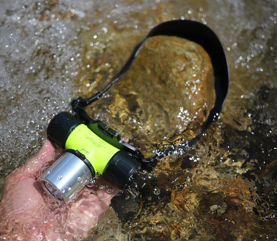 Yupard XM-L2 T6 светодиодный Diver Дайвинг налобный фонарь вспышка светильник фонарь водонепроницаемый плавающий головной светильник 18650 батарея AAA Белый Желтый светильник