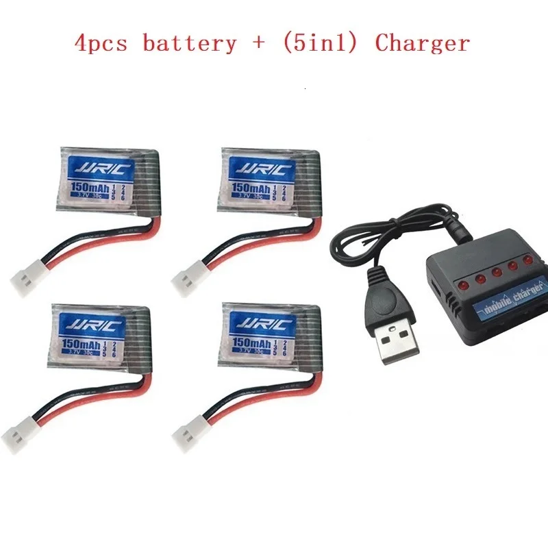 Цвет: желтый JJRC H8Mini 3,7 v 150mah 30C батарея для H2 H8 H48 U207 с(5 в 1) Зарядное устройство RC Quadcopter запасные части 3,7 v LIPO батарея для H8 - Цвет: Цвет: желтый