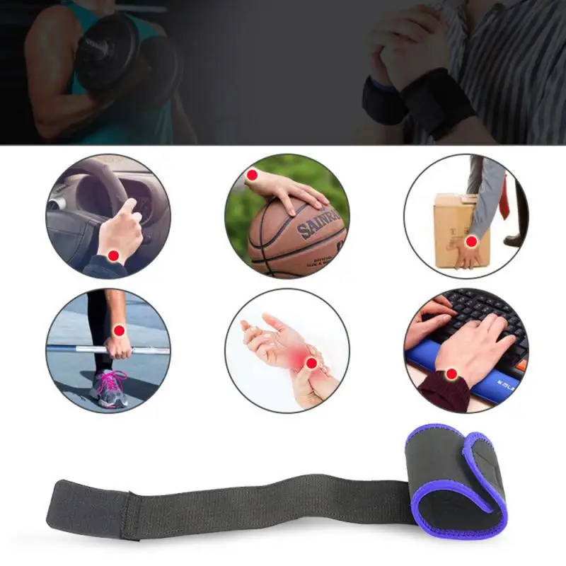 

1Pcs Bracers Anti-strain wound winding booster belt badminton tennis fitness wrist protector sports compression wristband TSLM1