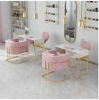 nordic light luxury marble manicure table and chair set high end net red manicure table single and double manicure table