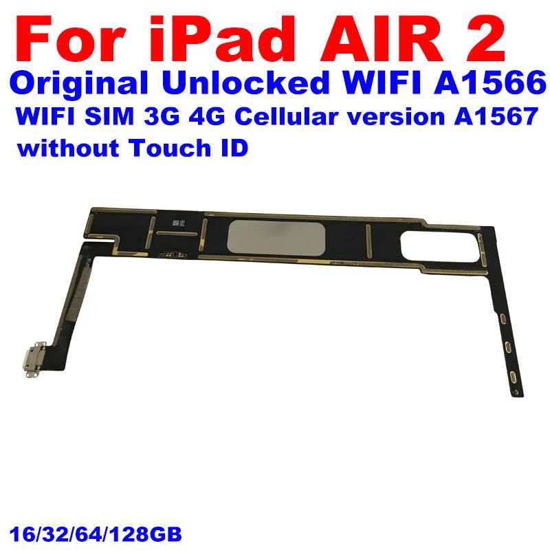 Материнская плата A1566 для ipad 6 Air 2 AIR2 материнская логическая разблокированная без