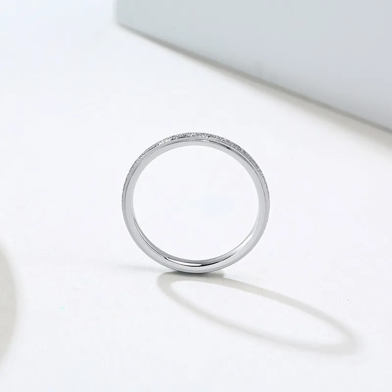 Парное кольцо из нержавеющей стали серебристого цвета 2 мм |