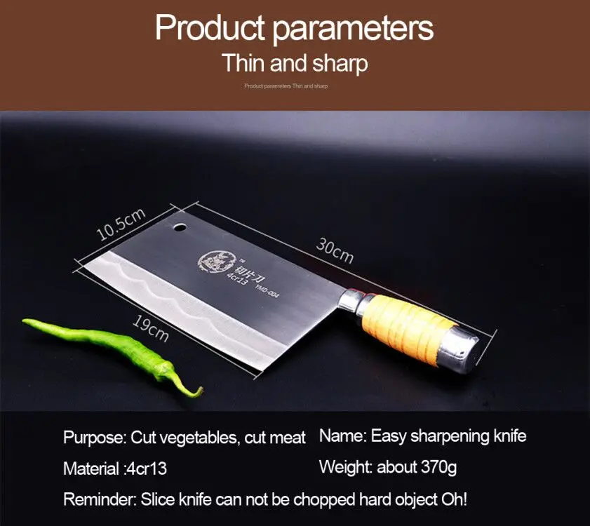 Китайский кованый нож для нарезки мясника кухонный инструмент ручной работы