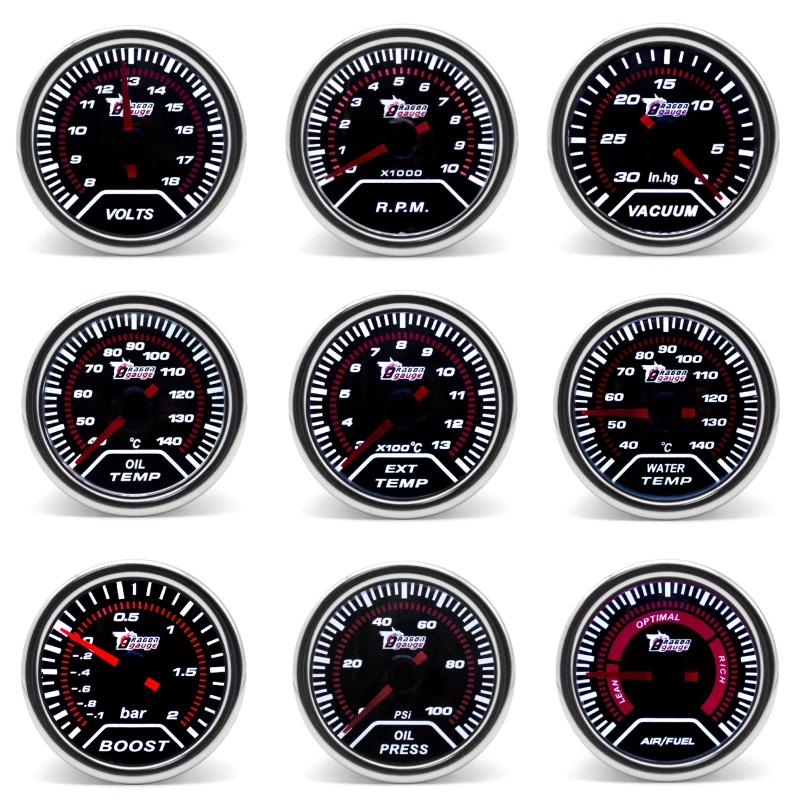Автомобильный Тахометр измеритель давления масла 2 дюйма 52 мм бар psi температура