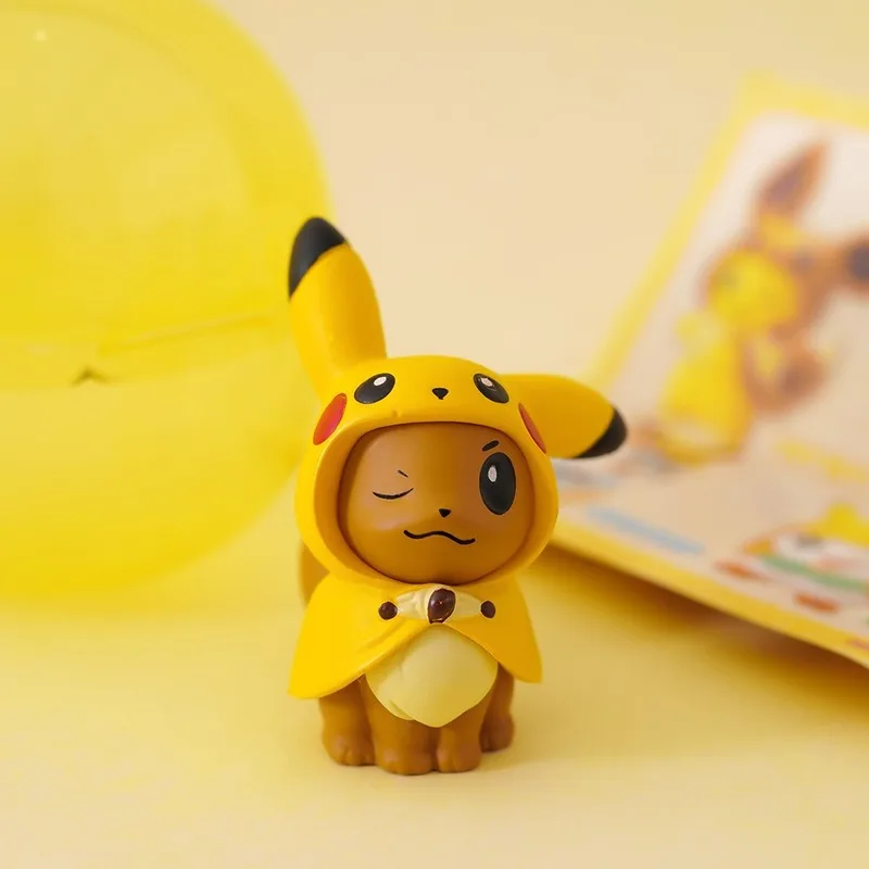 Фигурка покемона TAKARA TOMY 6 шт. новейшие настоящие капсулы фигурка Пикачу маленький