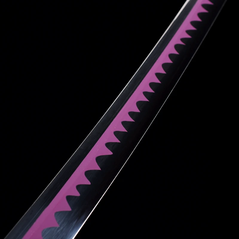

Handmade One Piece Zoro Sword Shusui Sandai 1045 Carbon Steel Black Purple Blade Real Samurai Katana Full Tang Sharp Supply