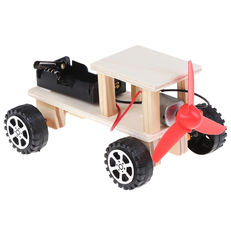 Educational Mini Model Early Learning Toy for Children Kids Funny DIY Electric Wind Car Assembled Puzzles Scientific Experiment | Игрушки и