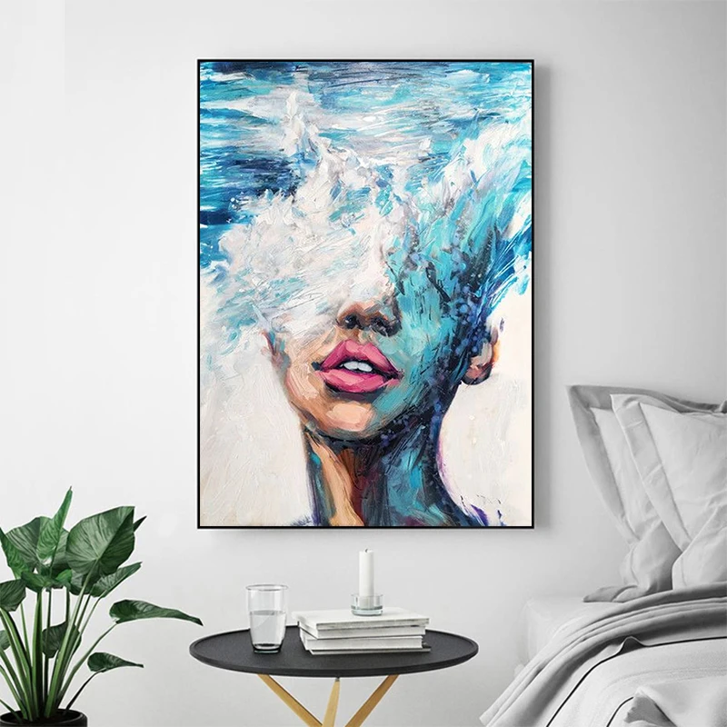 

Abstract Graffiti Women Art Wall Paintings Print On Canvas Pop Prints Modern Girls Oil Paintings For Living Room Wall Decor