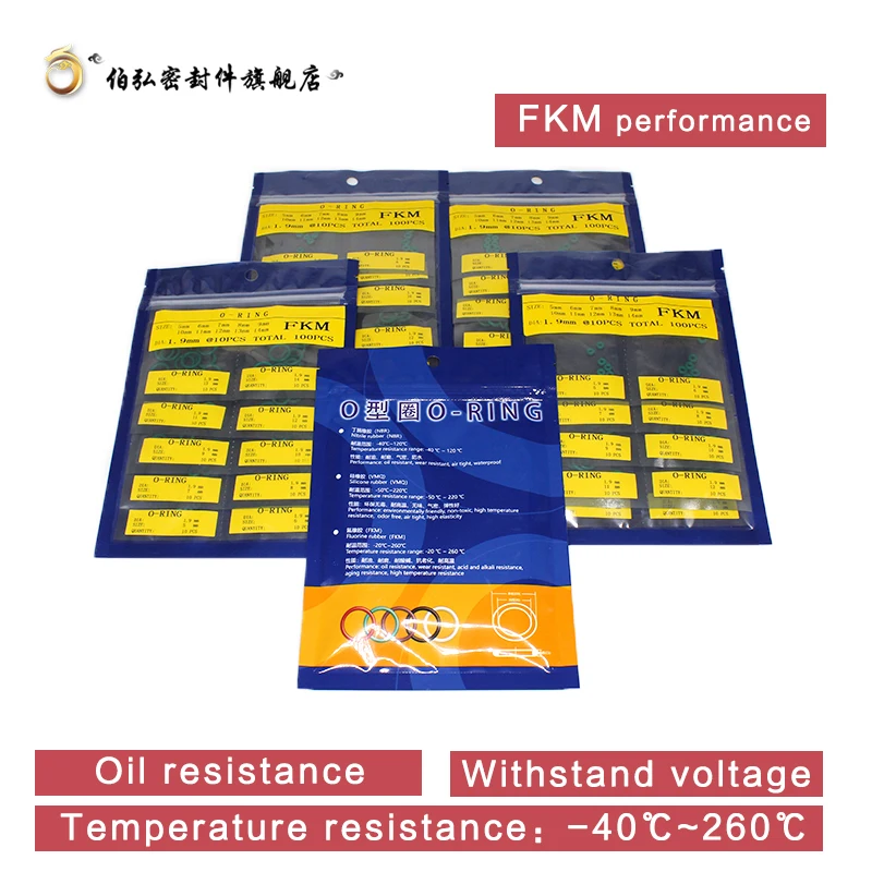 Толщина CS1.9mm многоразовый Ремонтный комплект сочетание фтора резиновое кольцо