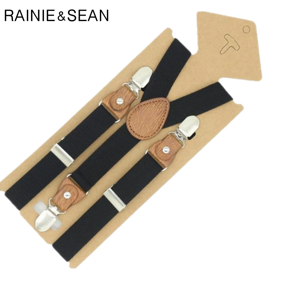 Детские подтяжки RAINIE SEAN розовые для девочки однотонные красные синие в стиле
