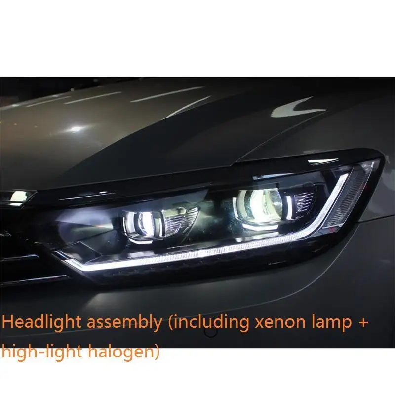 MODEL H Автозапчасти Luces Led Para авто Drl аксессуары автомобильные лампы фары автомобильные фары в сборе 17 18 для Volkswagen Magotan - Цвет: MODEL H