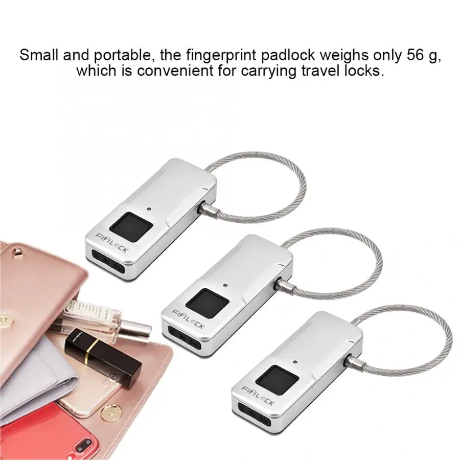Мини-замок Fipilock, Bluetooth, отпечаток пальца, Умный Замок для дома, багажа, общежития, складской двери, водонепроницаемый, супер электронный замок