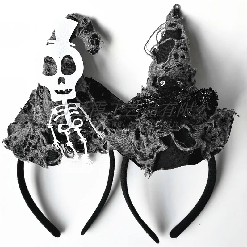2019 Новый Хэллоуин ободок с ведьмой Ретро шляпа ведьмы карнавальный костюм зомби