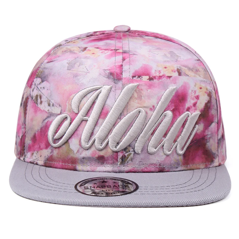 Новая плоская шапка с принтом модная в стиле хип-хоп Женская Бейсболка ALOHA