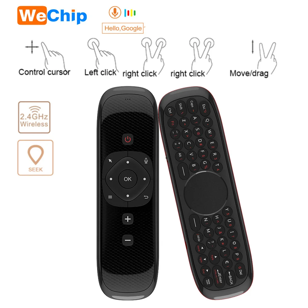 Wechip W2 2 4G Air Mouse беспроводная клавиатура с тачпадом Мышь Инфракрасный пульт