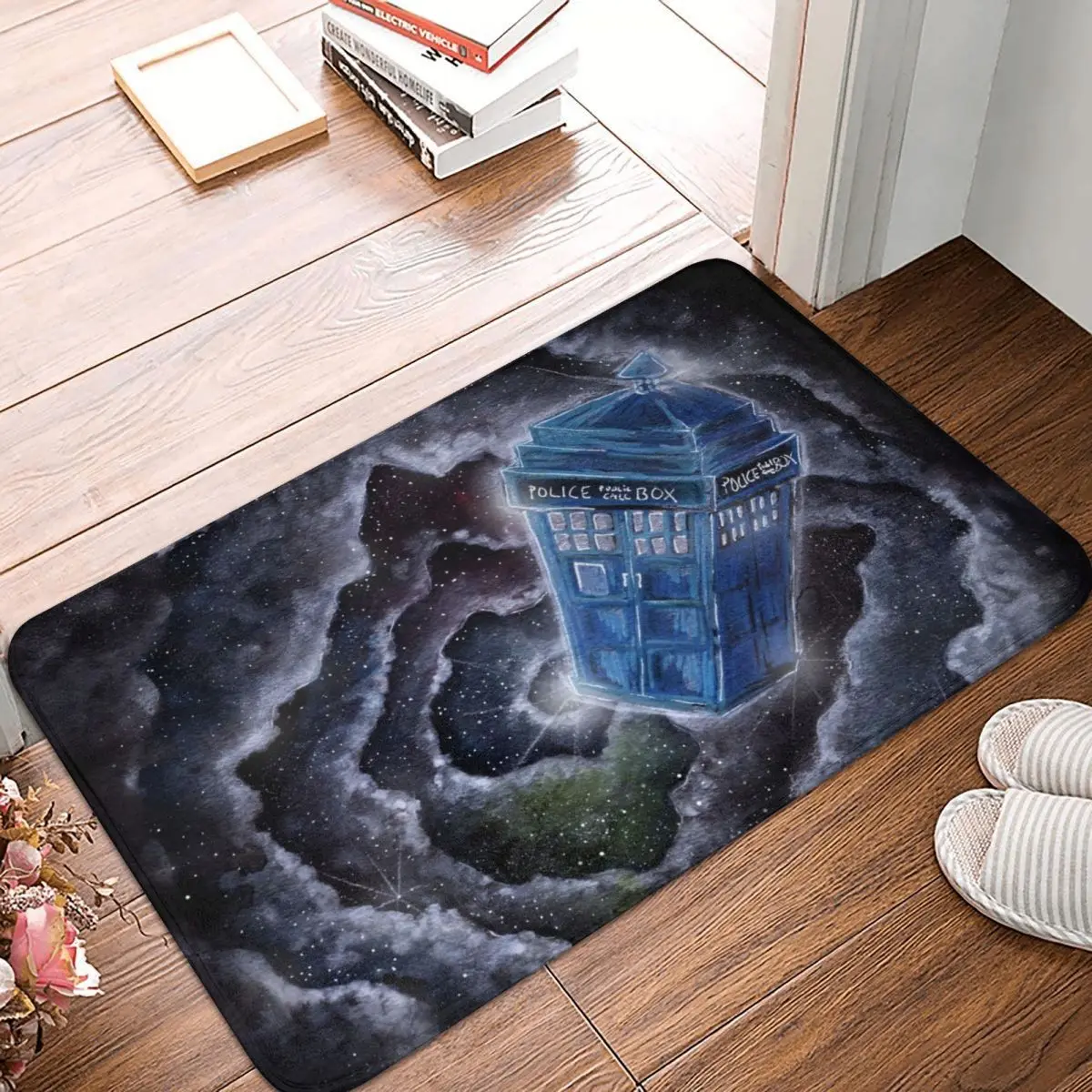 

Time And Relative Dimension In Space Doormat Carpet Mat Rug Polyester PVC Non-Slip Floor Decor Bath Bathroom Kitchen Living Room