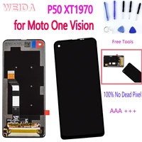 6 3 original lcd for motorola moto one vision p50 xt1970 lcd display touch screen digitizer assembly no dead pixel