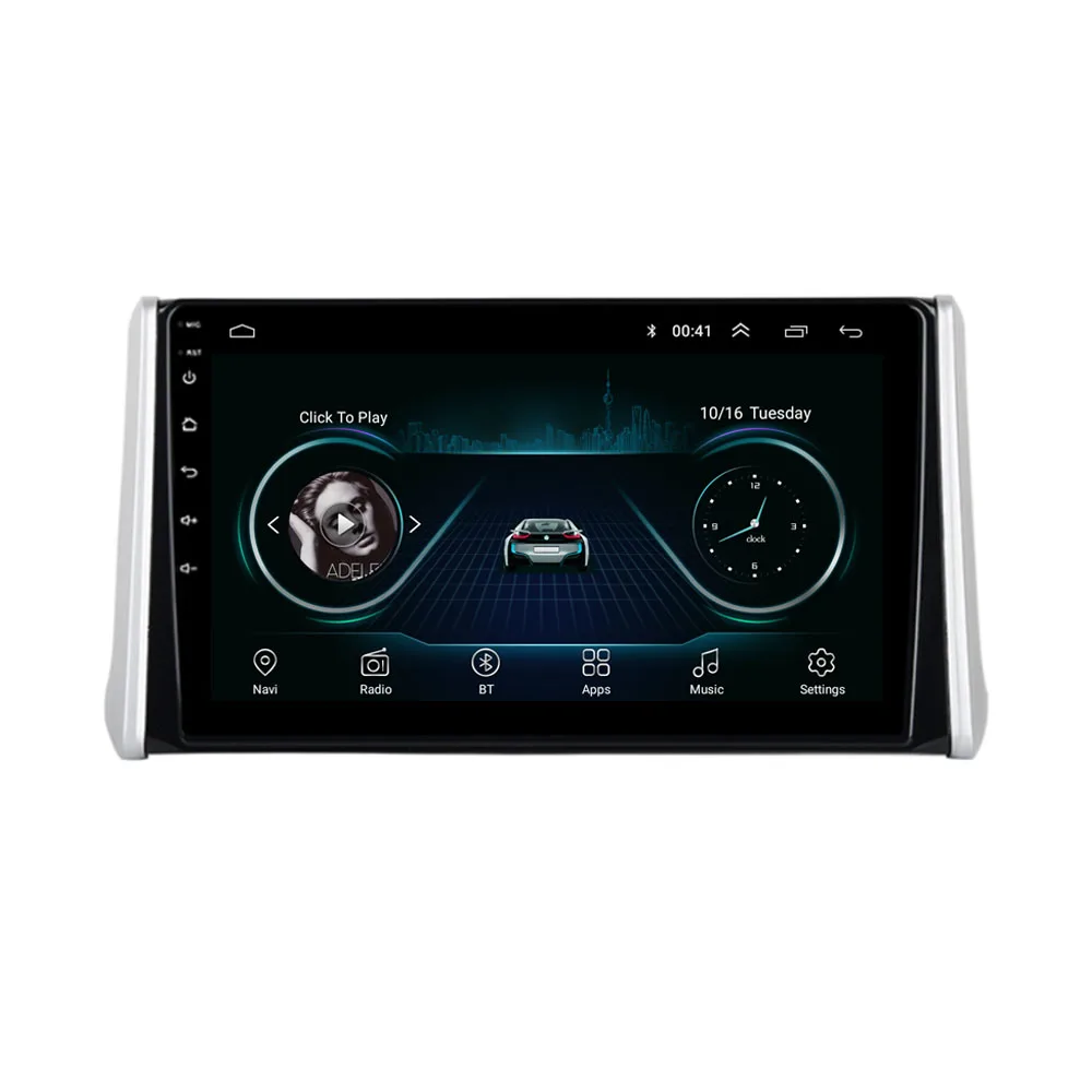 9 ”4G LTE Android 8,1 подходит для TOYOTA RAV4-мультимедийный стерео автомобильный dvd-плеер навигация gps радио