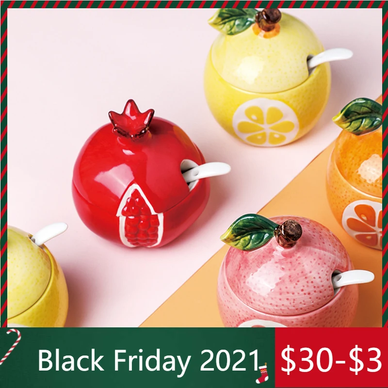 

Керамическая герметичная банка для хранения фруктов, Минималистичная Милая бутылка для хранения кофе, сахара, чая, Декор для дома