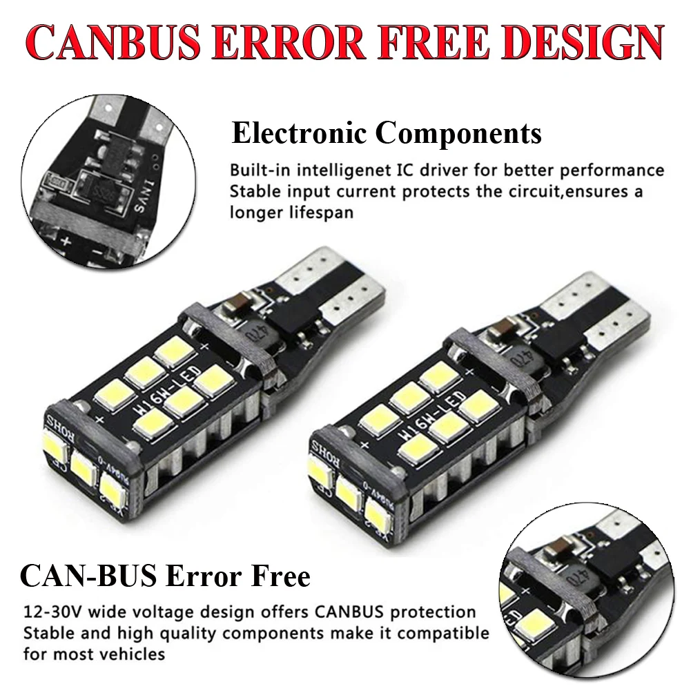 2 шт. супер яркая лампа белые светодиодные с Canbus для светильник