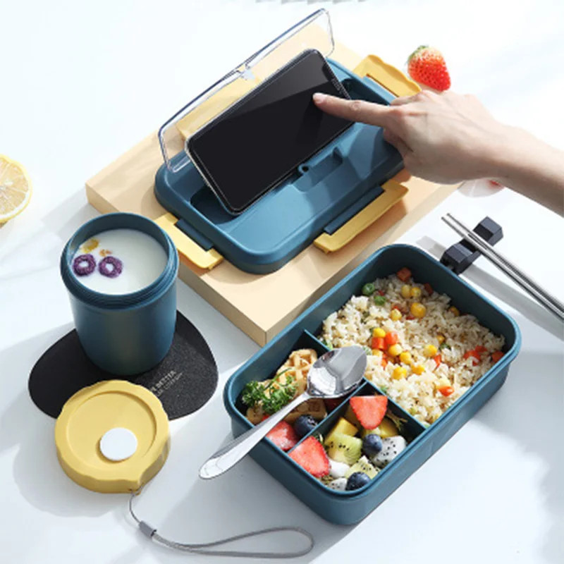 

Separate Bento Box Japanese Style Portable Outdoor Microwave-heatable Lunch Box For Kids With Compartment Food Boxs