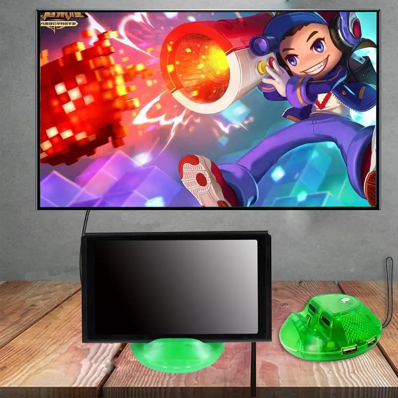 НОВЕЙШАЯ портативная охлаждающая зарядная станция USB 3,0 type C HDMI ТВ док-станция, держатель для конвертера, пульт для переключения, игровая консоль, хост