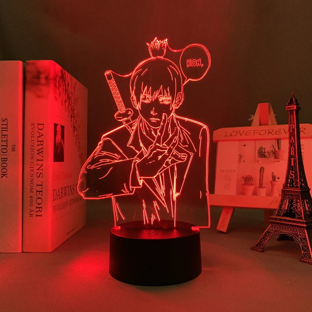 

3d Led Night Lamp Anime Chainsaw Man Aki Hayakawa for Bedroom Decor Kids Birthday Gift Manga Chainsaw Man Led Light Bedside