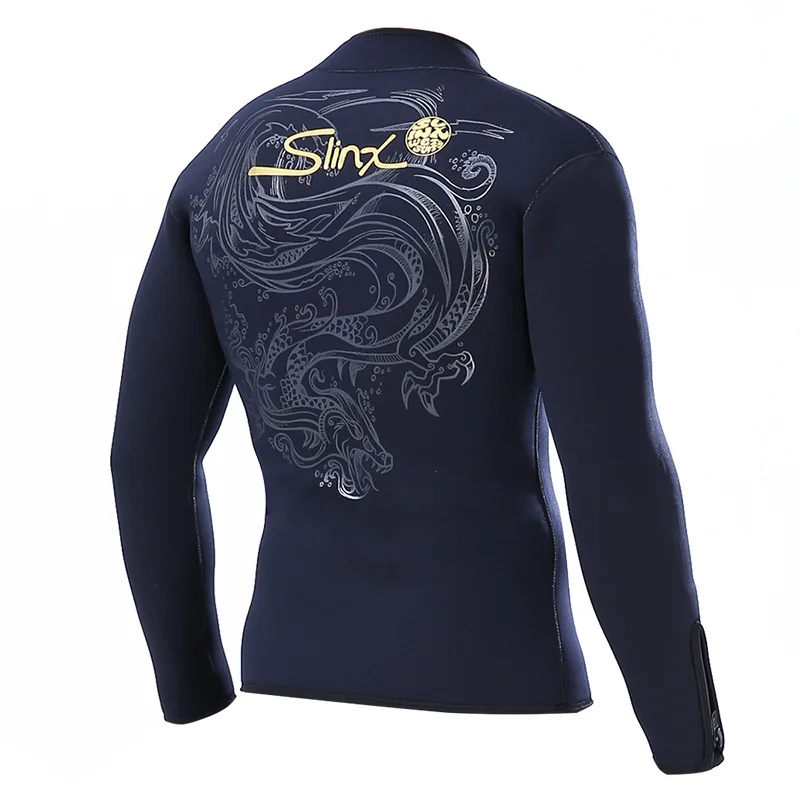 Куртка для дайвинга 5 мм неопреновый гидрокостюм подводного плавания мужской