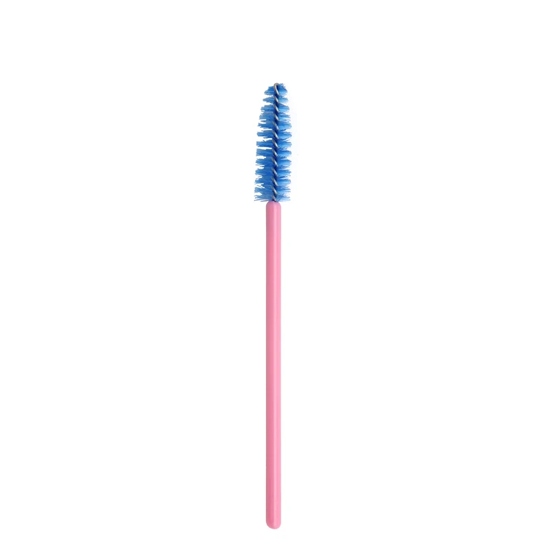 50pcs pink blue 1/50 шт одноразовые нейлоновые палочки для туши для ресниц синие золотистые синие ручки кисти для ресниц кисти для макияжа Инструменты для наращивания ресниц - Handle Color: 50pcs pink blue