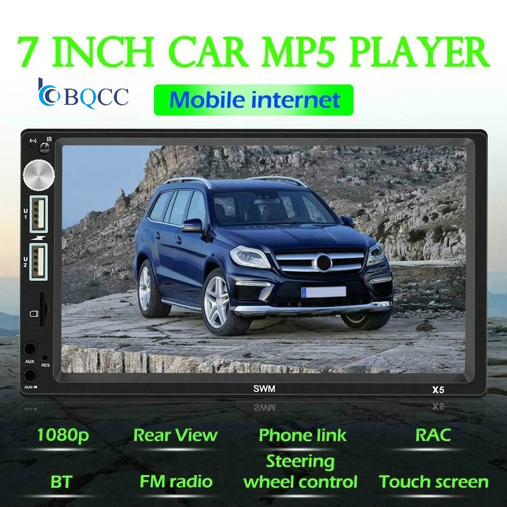 SWM X5 двойной 2 DIN автомобильный стерео 7 дюймов Bluetooth AUX RCA FM радио приемник головкой Авторадио