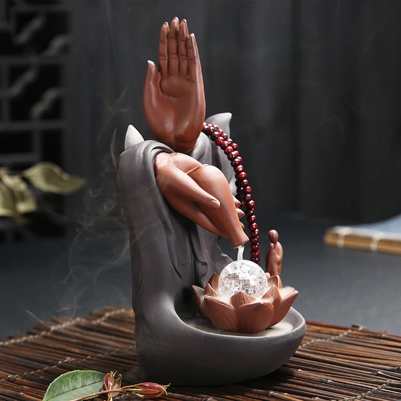 Керамический обратный поток благовоний горелка светодиодный светильник