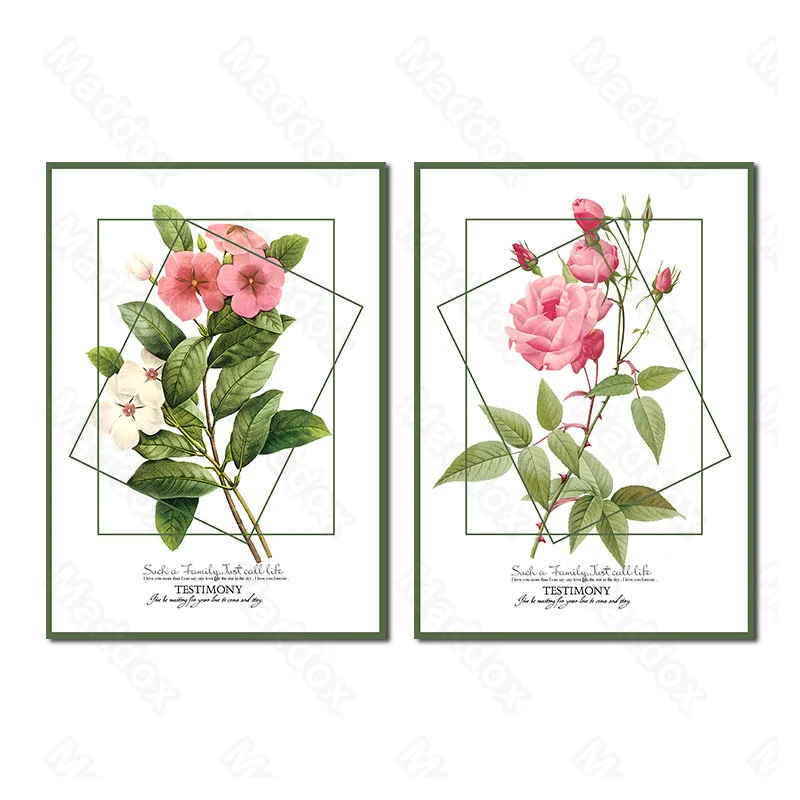 

Frameless Style Small Fresh and Simple Niche Beautiful Flowers Paintings Atmospheric Fashion Bedroom Decoration Paintings